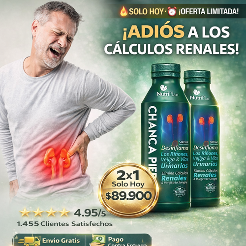 Llévate 2x1 Chanca Piedra NutriPlan: El apoyo perfecto para tus riñones y vías urinarias.